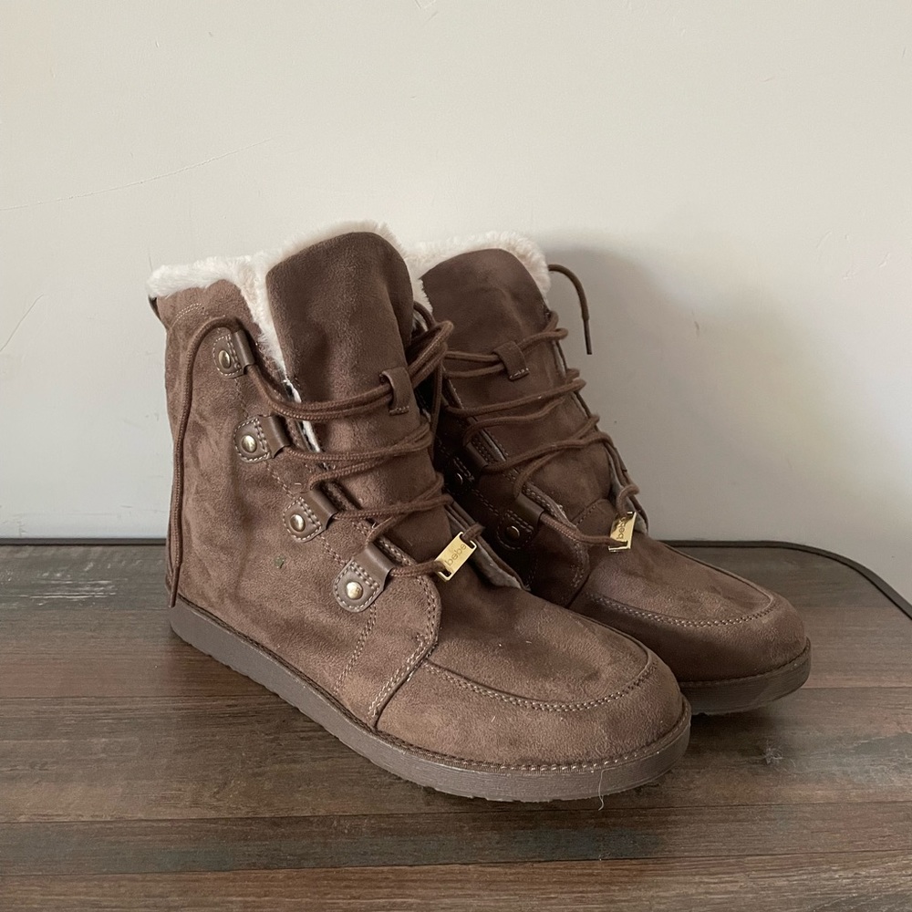 Bebe Women Lace Up Boots Size 11